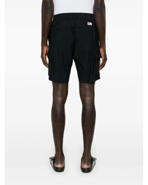 Mc2 Saint Barth Black Deck Water-Resistant Bermuda Shorts for men