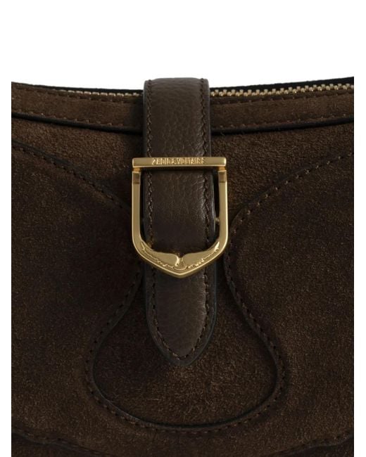Zadig & Voltaire Brown Moonrise suede shoulder bag
