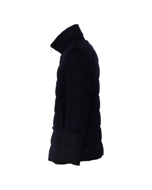 Montecore Blue Quilted Double-Breasted Jacket for men