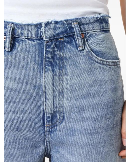 AllSaints Blue Frayed-Edge Jeans