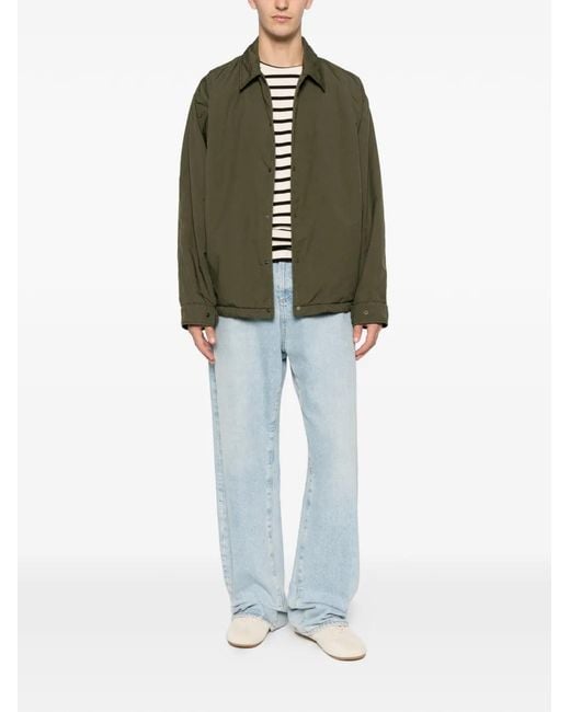 Aspesi Green Pollard Buttoned Overshirt for men