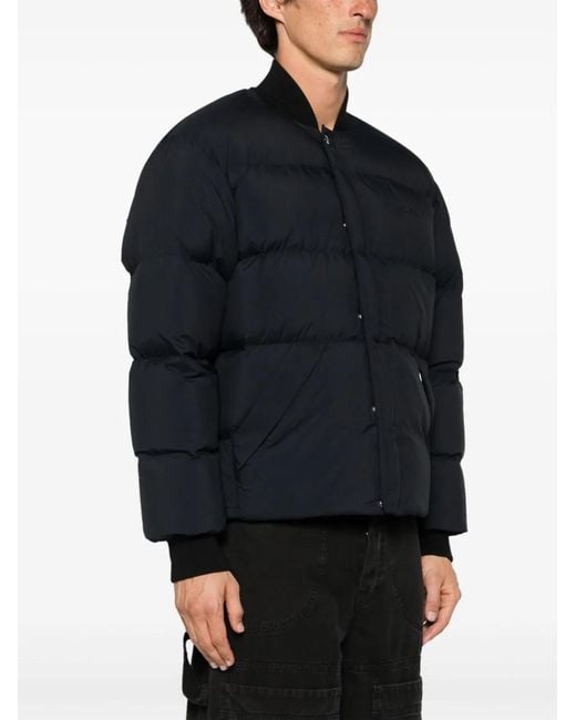 Off-White c/o Virgil Abloh Blue Down Jacket With Arrows Print for men