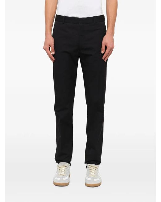 McQueen Black Slim-Fit Trousers for men