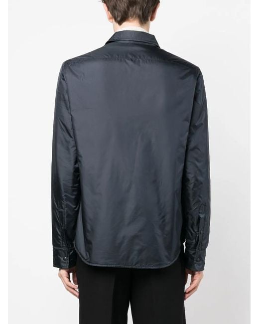 Aspesi Black Long-Slevees Padded Overshirt for men