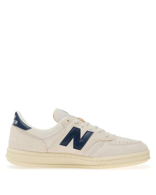 New Balance White T500 Sneakers