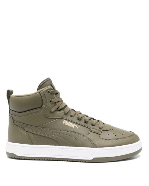 PUMA Brown Caven 2.0 High-Top Sneakers