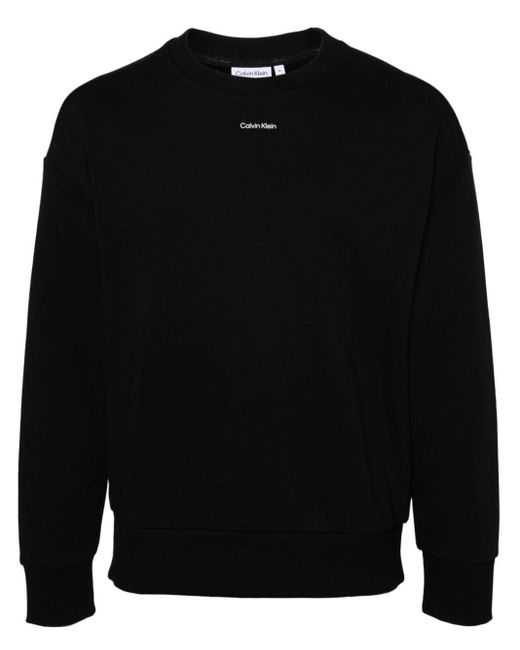 メンズ Calvin Klein ロゴ スウェットシャツ Black