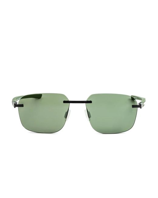 Occhiali Da Sole Squadrati di Tag Heuer in Green da Uomo