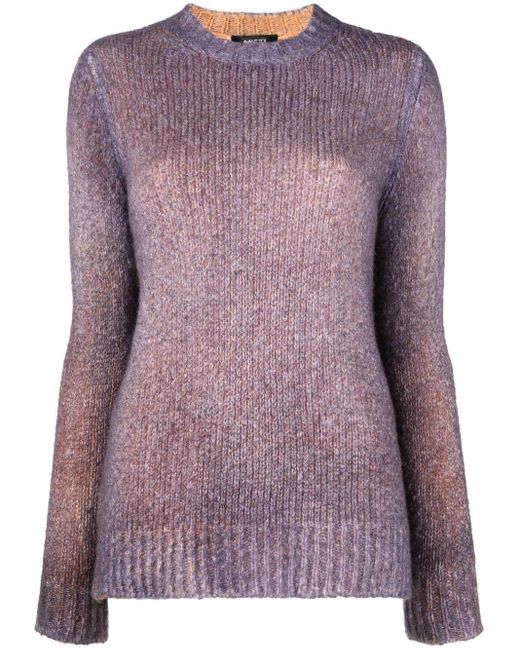 Avant Toi Cotton Chunky Ribbed-knit Jumper in Purple | Lyst