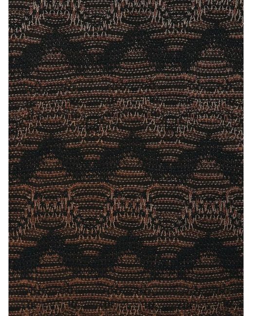 Christopher Esber Black Palais Knitted Midi Skirt