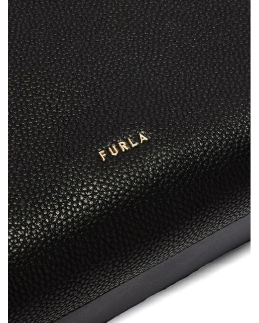 Furla Black Large Eris Leather Tote Bag
