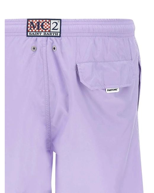 Mc2 Saint Barth Purple X Pantone Lighting Swim Shorts for men