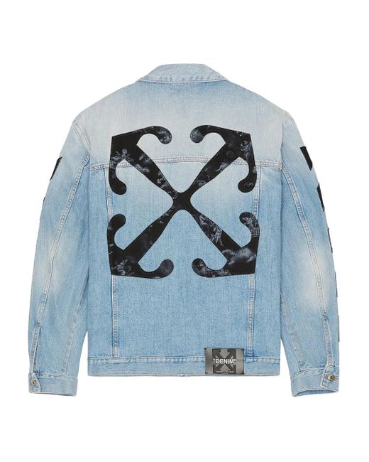 メンズ Off-White c/o Virgil Abloh デニムジャケット Blue