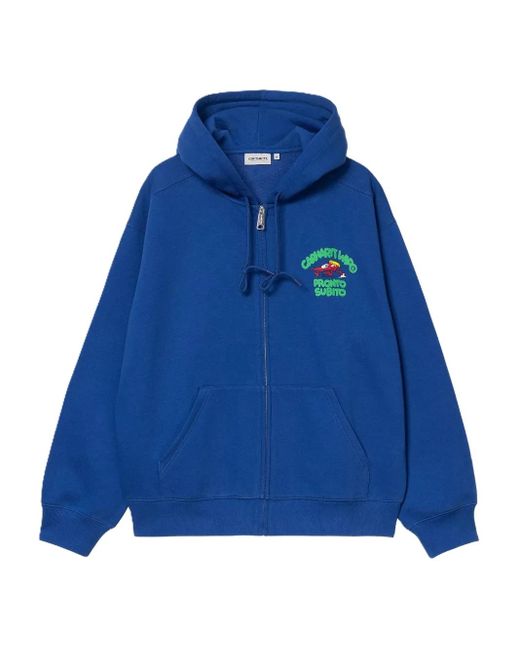 メンズ Carhartt Pronto ジップアップ パーカー Blue