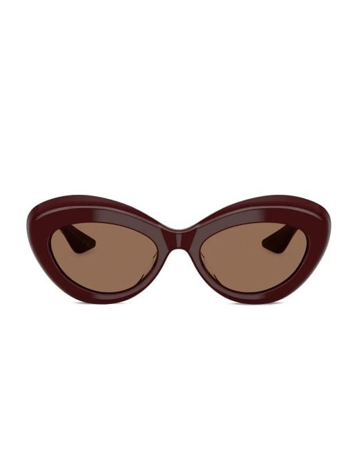 Oliver Peoples キャットアイ サングラス Brown