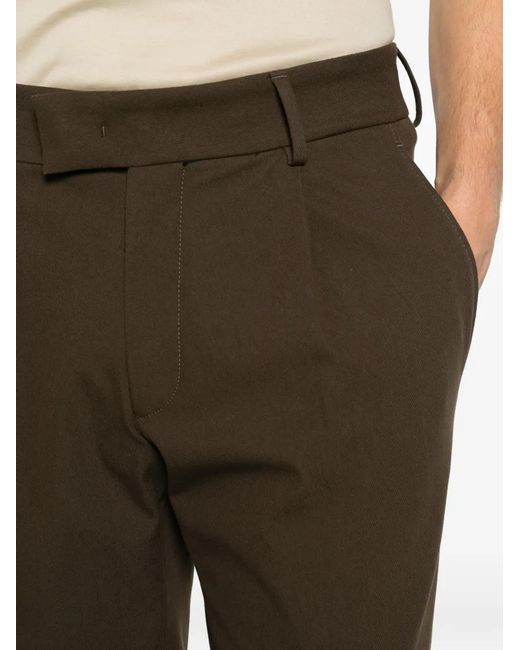 Karl Lagerfeld Gray Pleated-Design Trousers for men