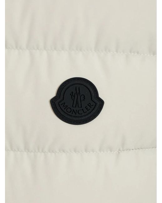 Moncler White Romantisme Belted Quilted Vest