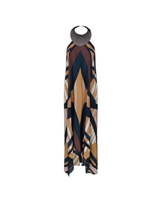VOLANTIS Saba Maxi-Jurk in het White