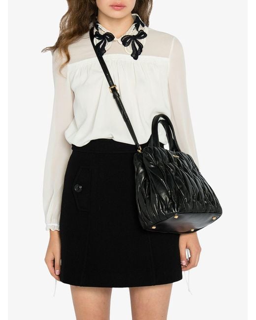 Miu miu matelasse tote bag hot sale