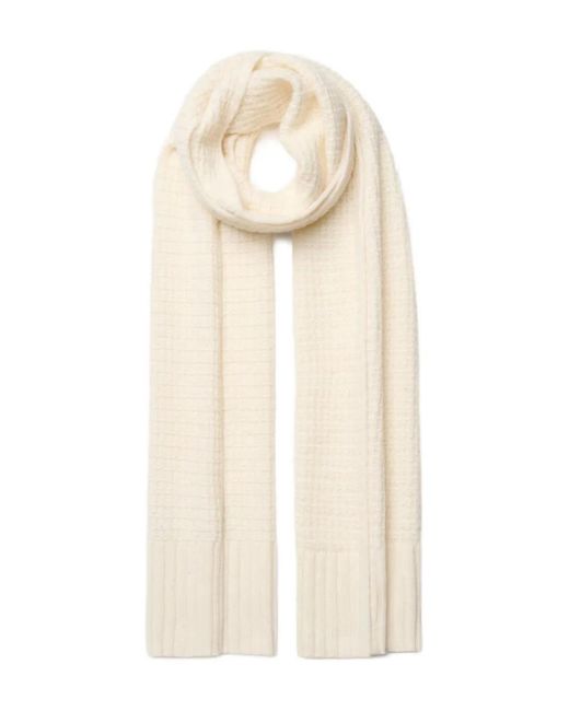Fabiana Filippi ワッフルニット スカーフ White