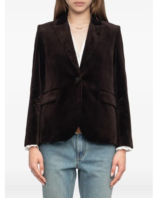 Blazer Vavy Zadig & Voltaire de color Black