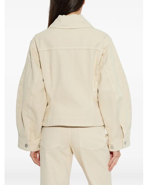 By Malene Birger White Villies Collar Buttoned Jacket