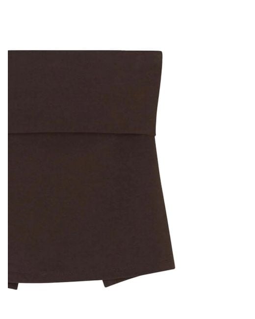 Closed Brown Strapless Tank Top
