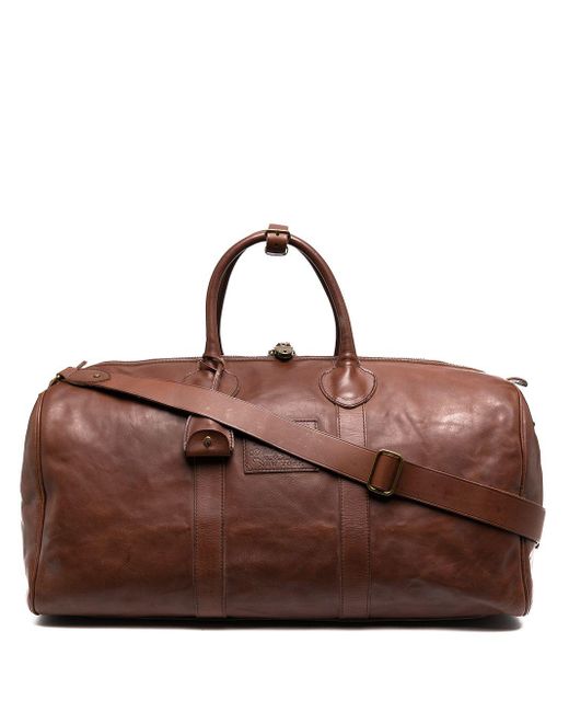 Polo Ralph Lauren Leather Duffle Bag in Brown for Men | Lyst