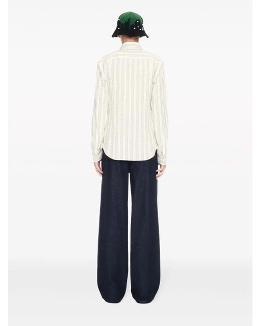 Off-White c/o Virgil Abloh Blue 90S Logo-Appliqué Straight-Leg Jeans for men