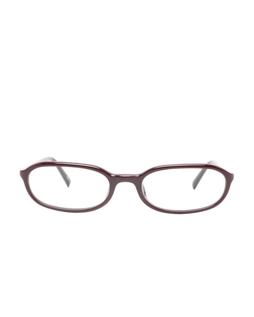 Chimi Metallic Edith Oval-Frame Glasses