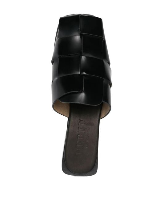 Hereu Black Coraia Leather Mules