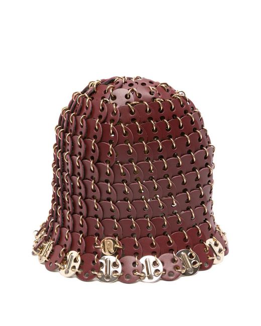Cappello Bucket di Rabanne in Red