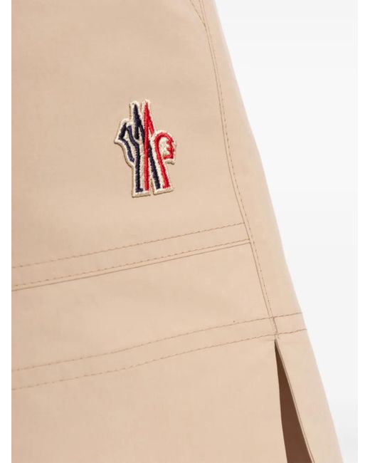 Moncler Natural Logo Nylon Shorts