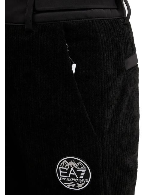 Pantaloni Da Sci A Coste di EA7 in Black