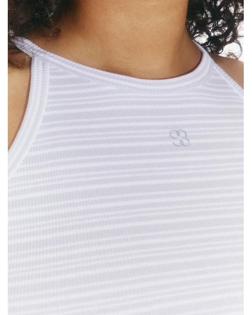 Filippa K White Striped Tank Top