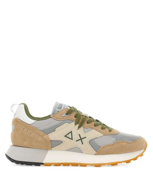 Zapatillas running de piel Sun 68 de hombre de color Natural