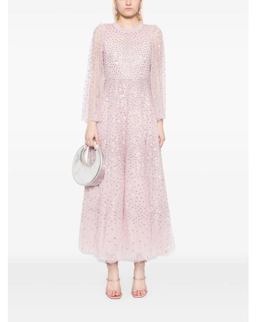 Needle & Thread Pink Scatter Dot Gown