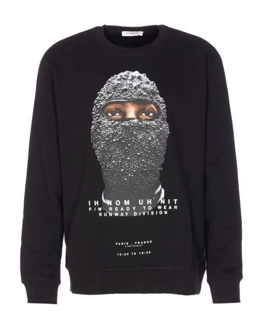 Sudadera con máscara estampada Ih Nom Uh Nit de hombre de color Black