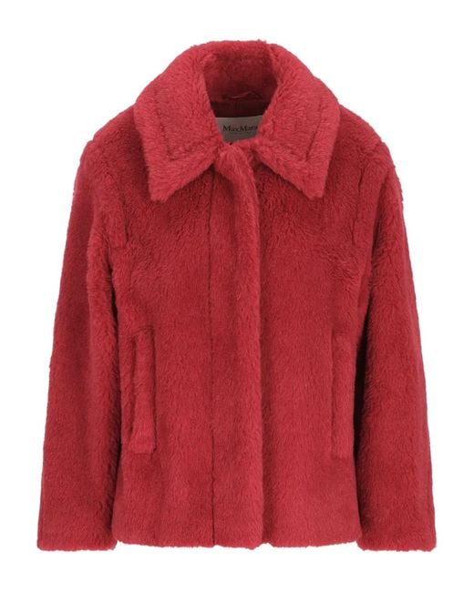 Max Mara Maritone Kraagloos Jack in het Red