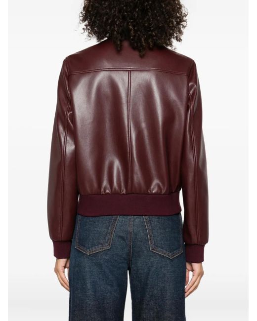 Twinset Brown Button-Fastening Jacket