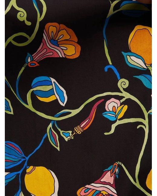LaDoubleJ Black Lemon-Print Short Dress