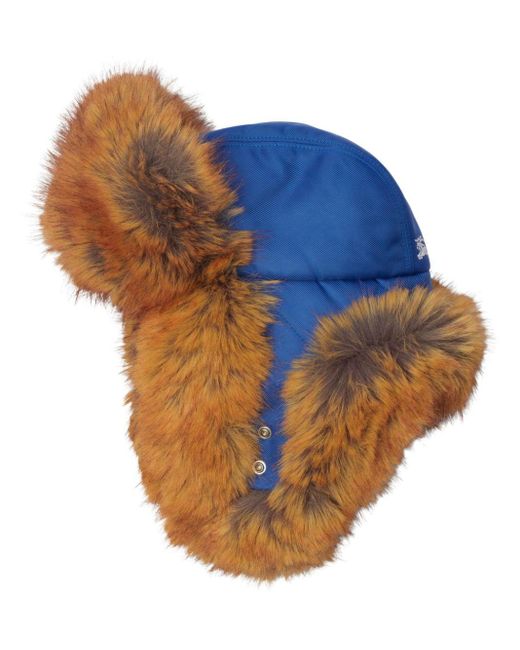Burberry Earflaps Trapper Hat in Blue Lyst