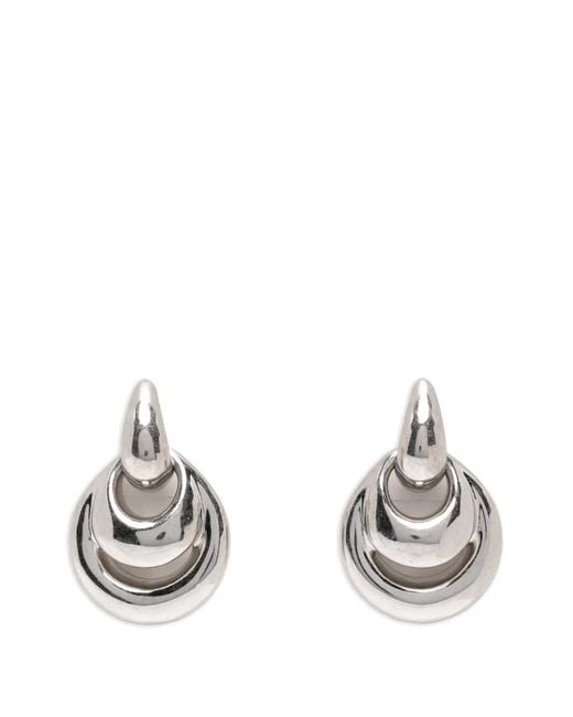 Panconesi Metallic Sculptural Drop Earrings