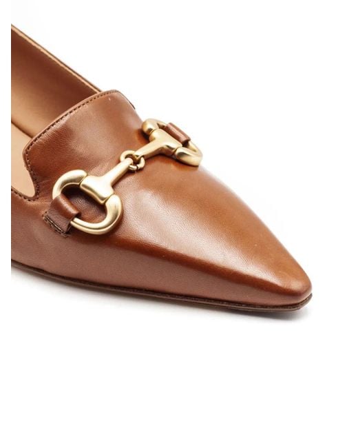 Mara Bini Brown Horsebit Pumps