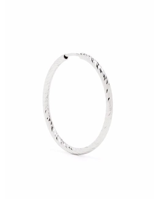 Maria Black White 14Kt 25Mm Alba Hoop Earring