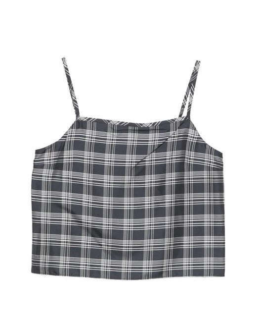 Theory Gray Bind Strap Top