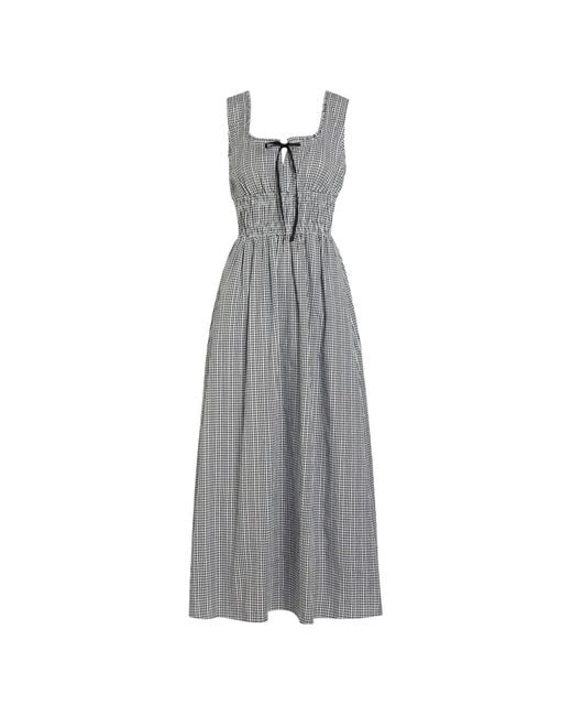 Rails Gray Jordie Smocked Maxi Dress