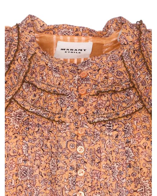 Abito Midi Con Maniche A Palloncino di Isabel Marant in Pink