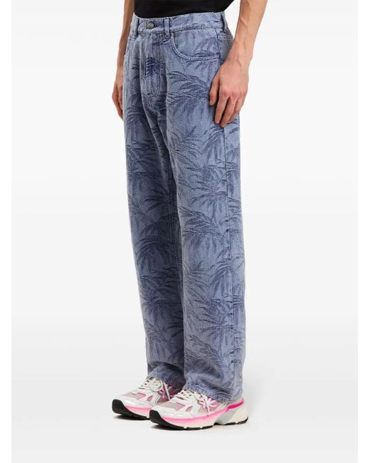 Palm Angels Palms Straight-Leg-Jeans in Blue für Herren