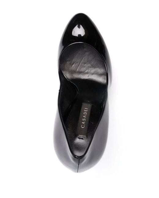 Casadei Black Blade Glossy Stiletto Pumps